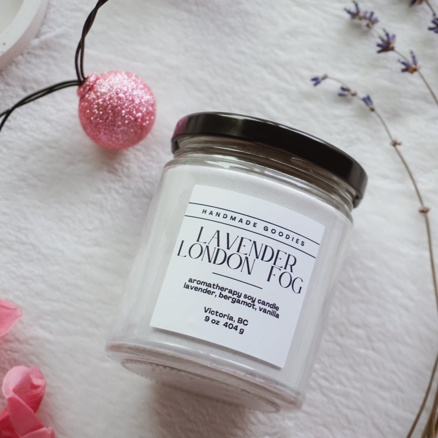 Lavender London Fog Soy Candle