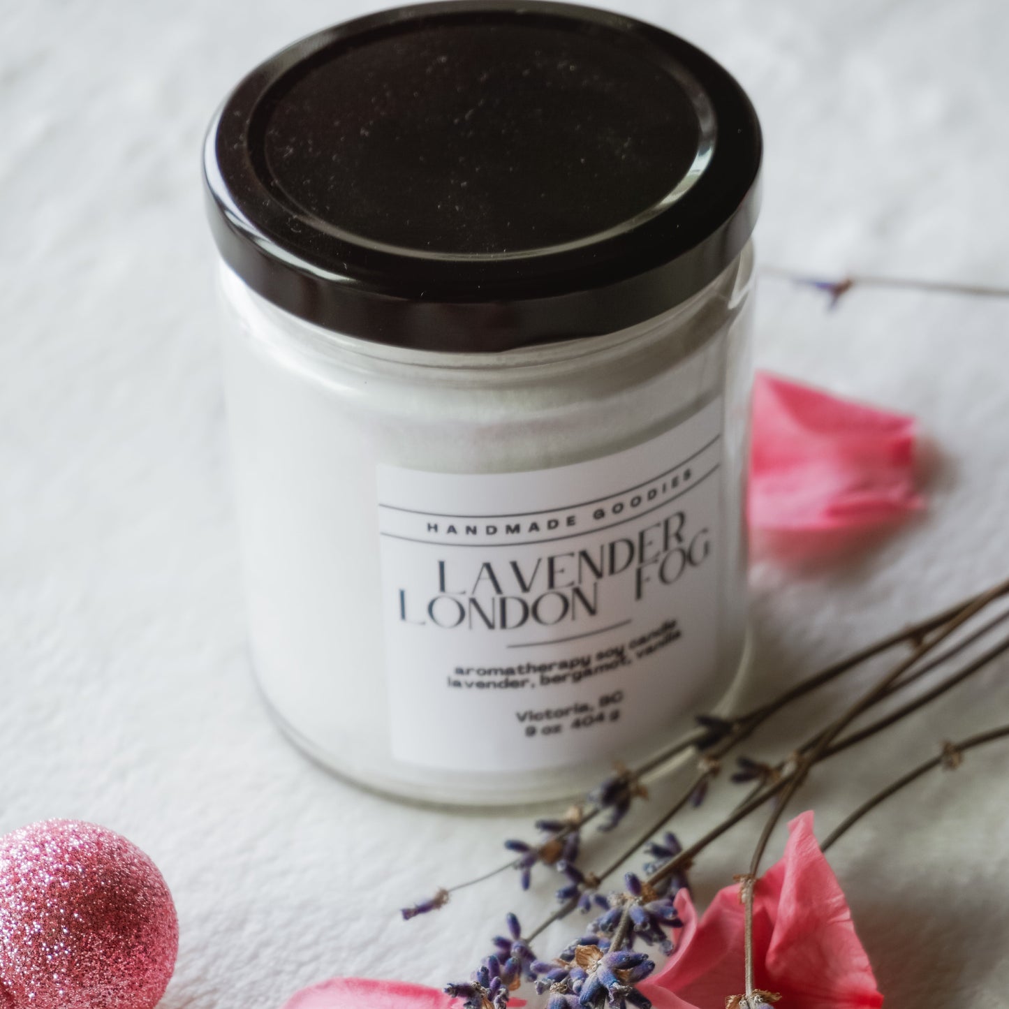 Lavender London Fog Soy Candle