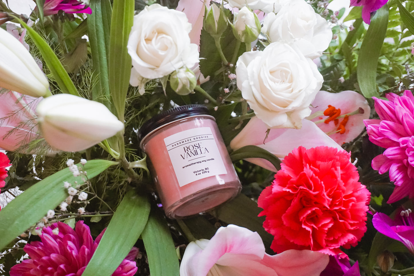 Rose Vanilla Soy Candle