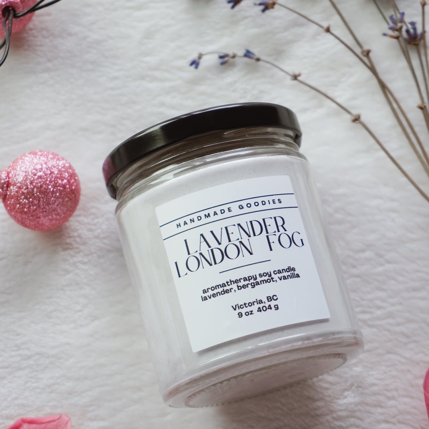 Lavender London Fog Soy Candle