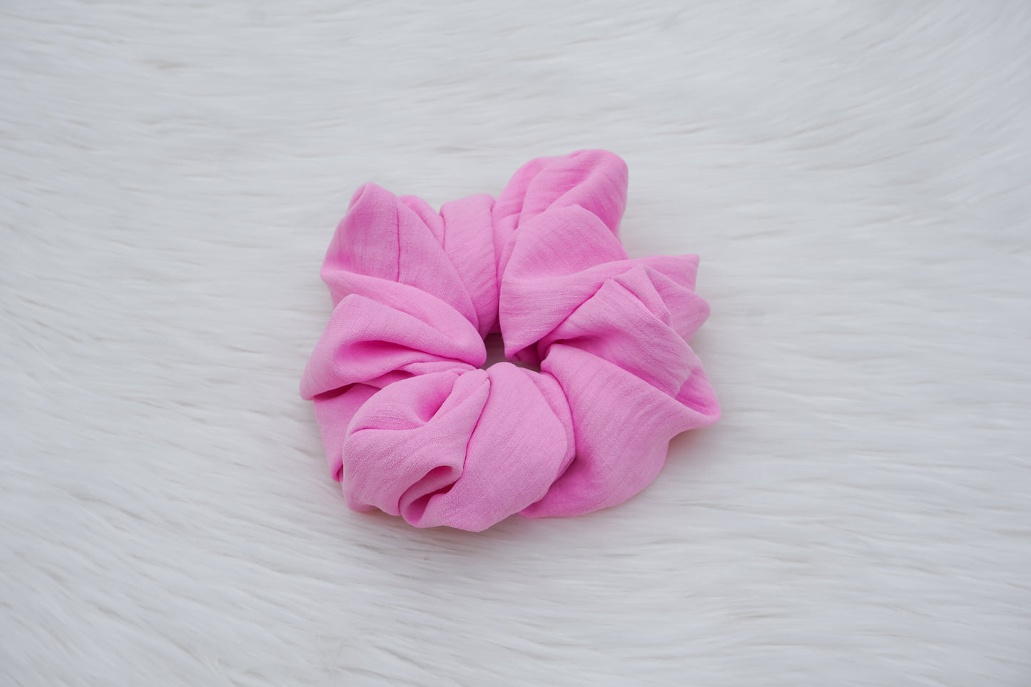 Lilac Linen Scrunchie