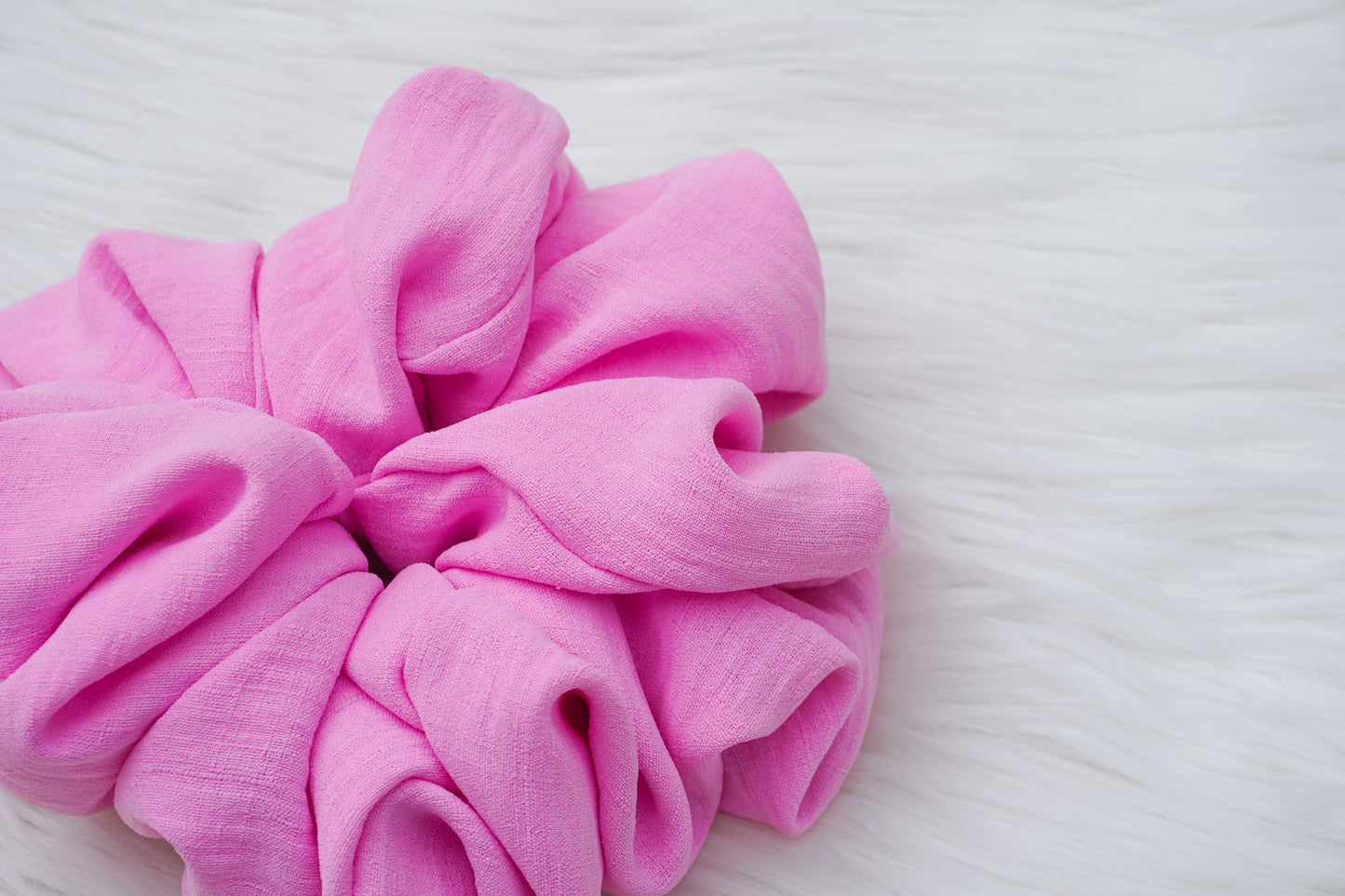 Lilac Linen Scrunchie