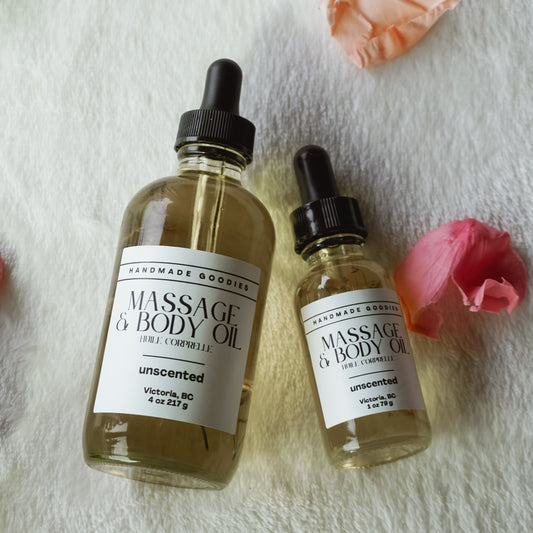 Unscented Massage and Body Oil