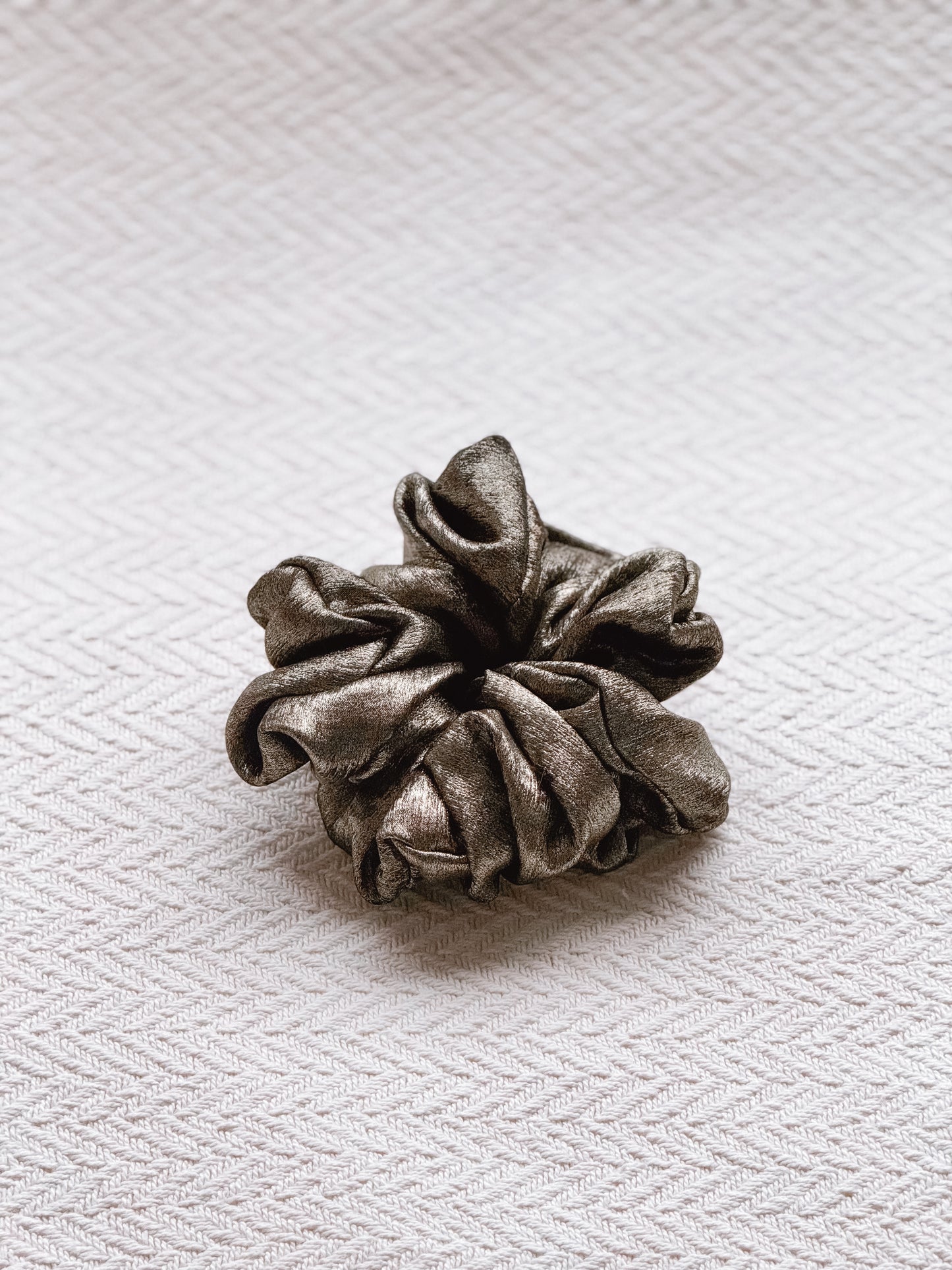 Black & Gold Shimmer Scrunchie