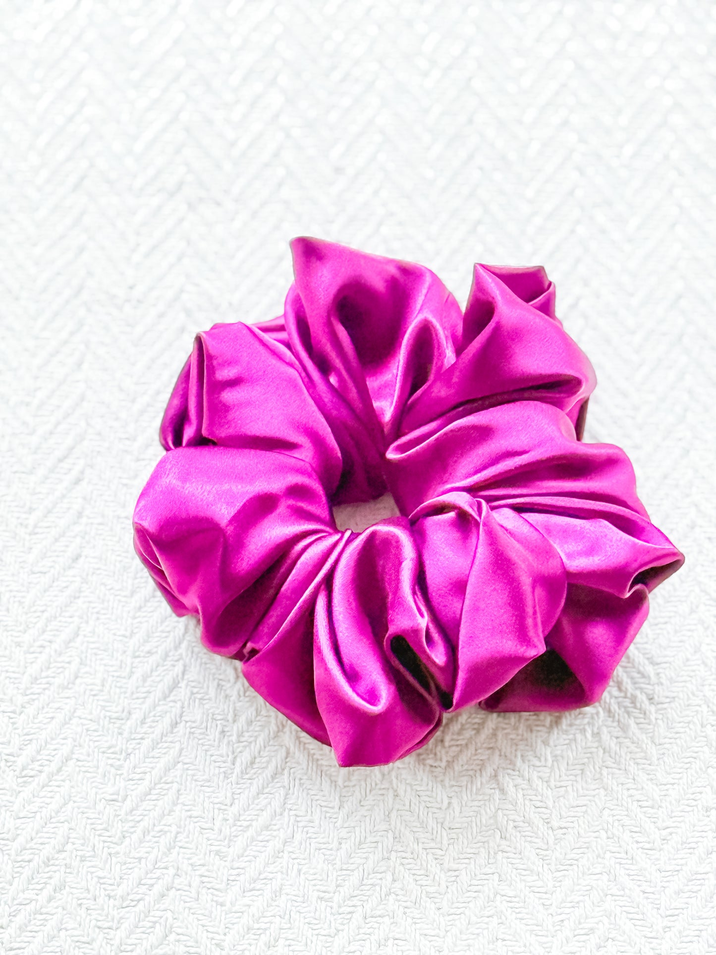 Royal Purple Satin Scrunchie