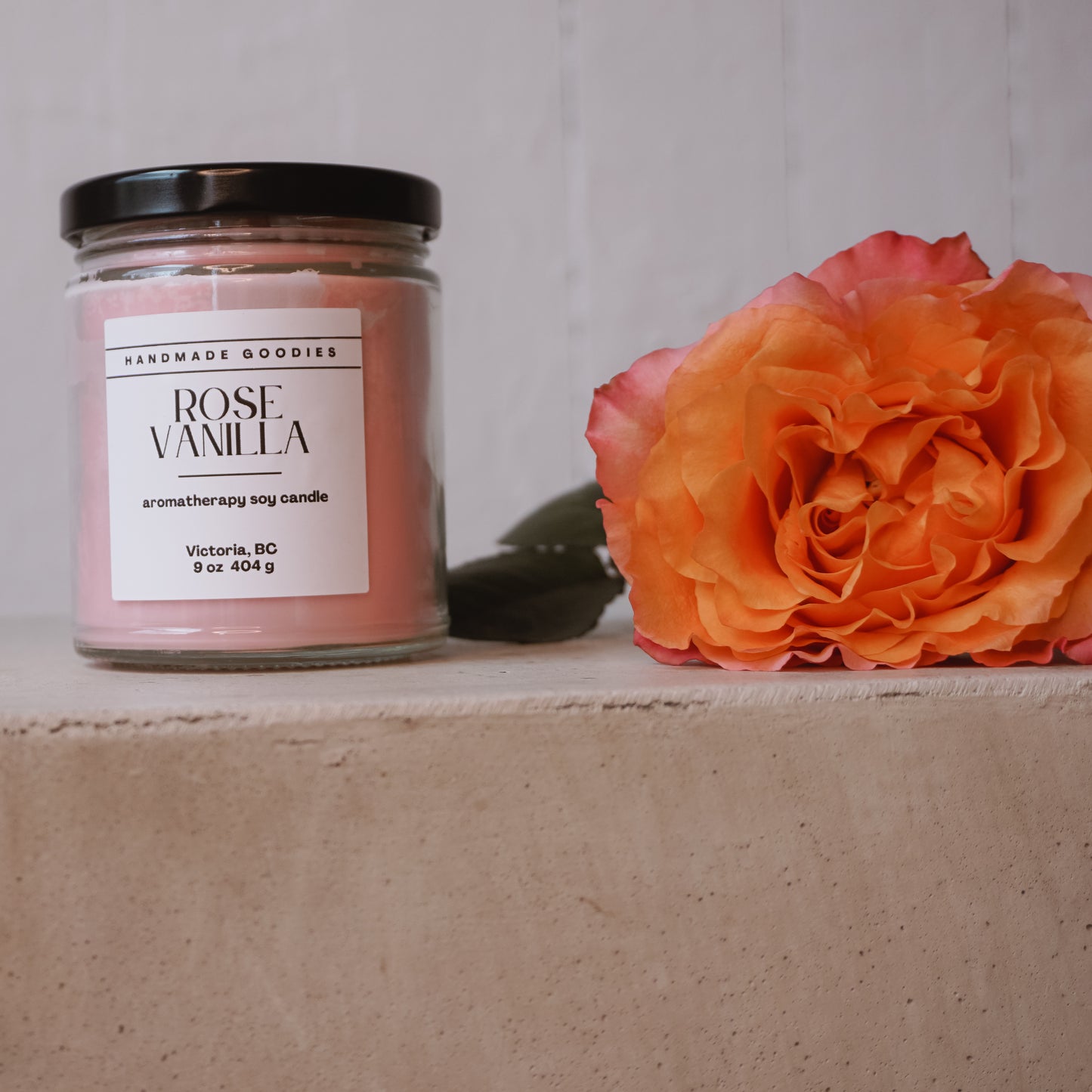 Rose Vanilla Soy Candle