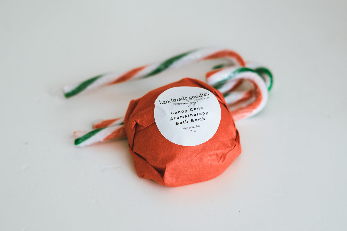 Candy Cane Bath Bomb
