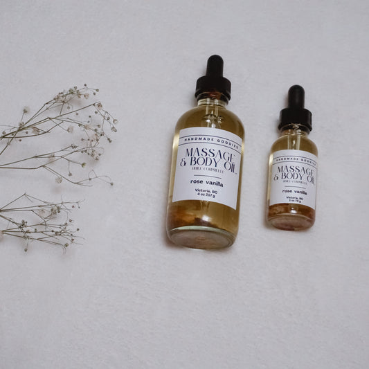 Rose Vanilla Massage and Body Oil