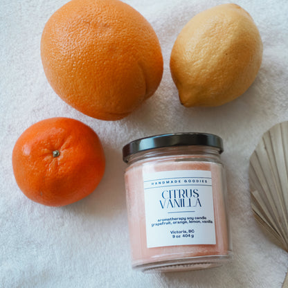 Citrus Vanilla Soy Candle