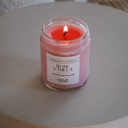 Rose Vanilla Soy Candle