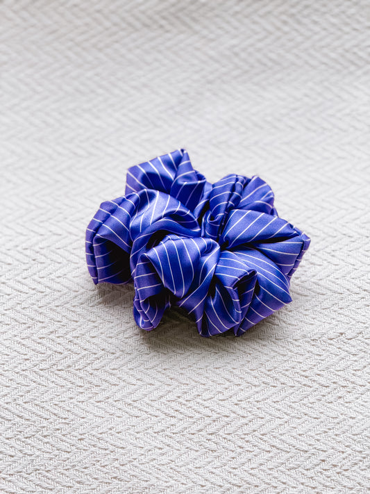 Purple Pin Stripes Scrunchie