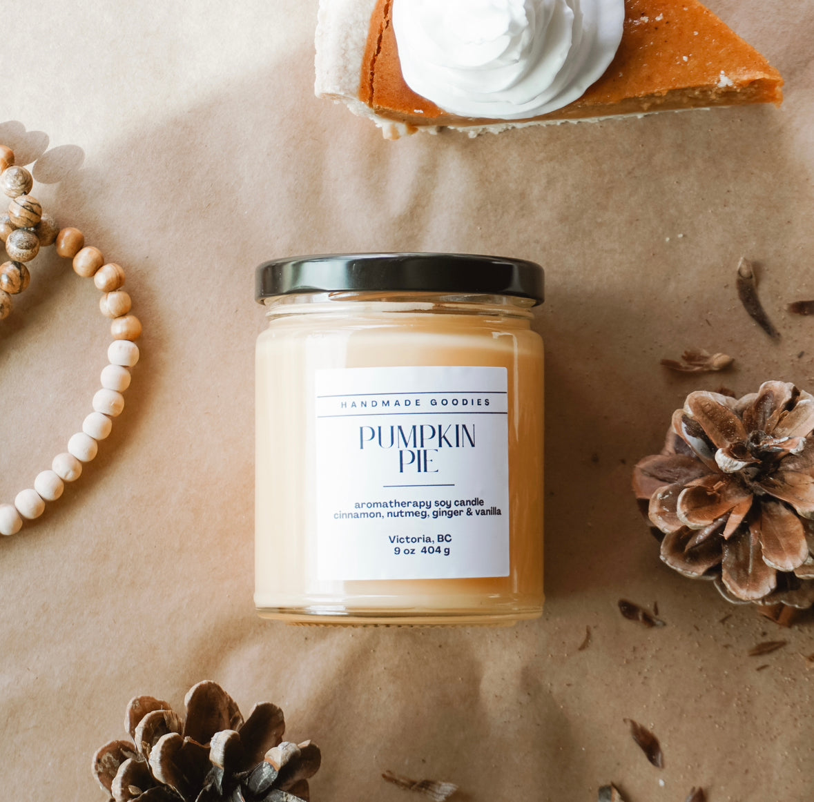 Pumpkin Pie Fall Scented Soy Candle