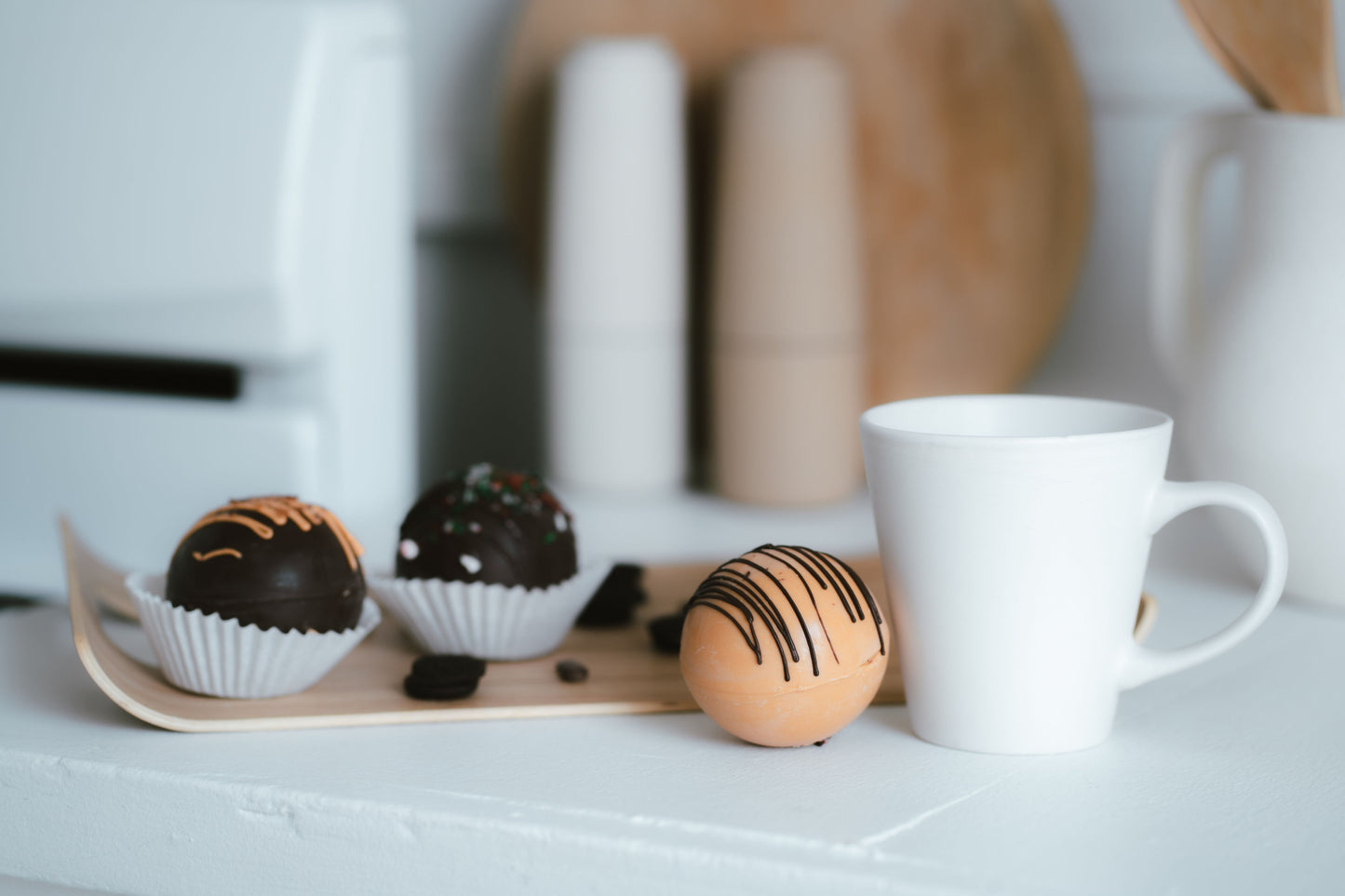 Peppermint Hot Chocolate Bomb Party Favors